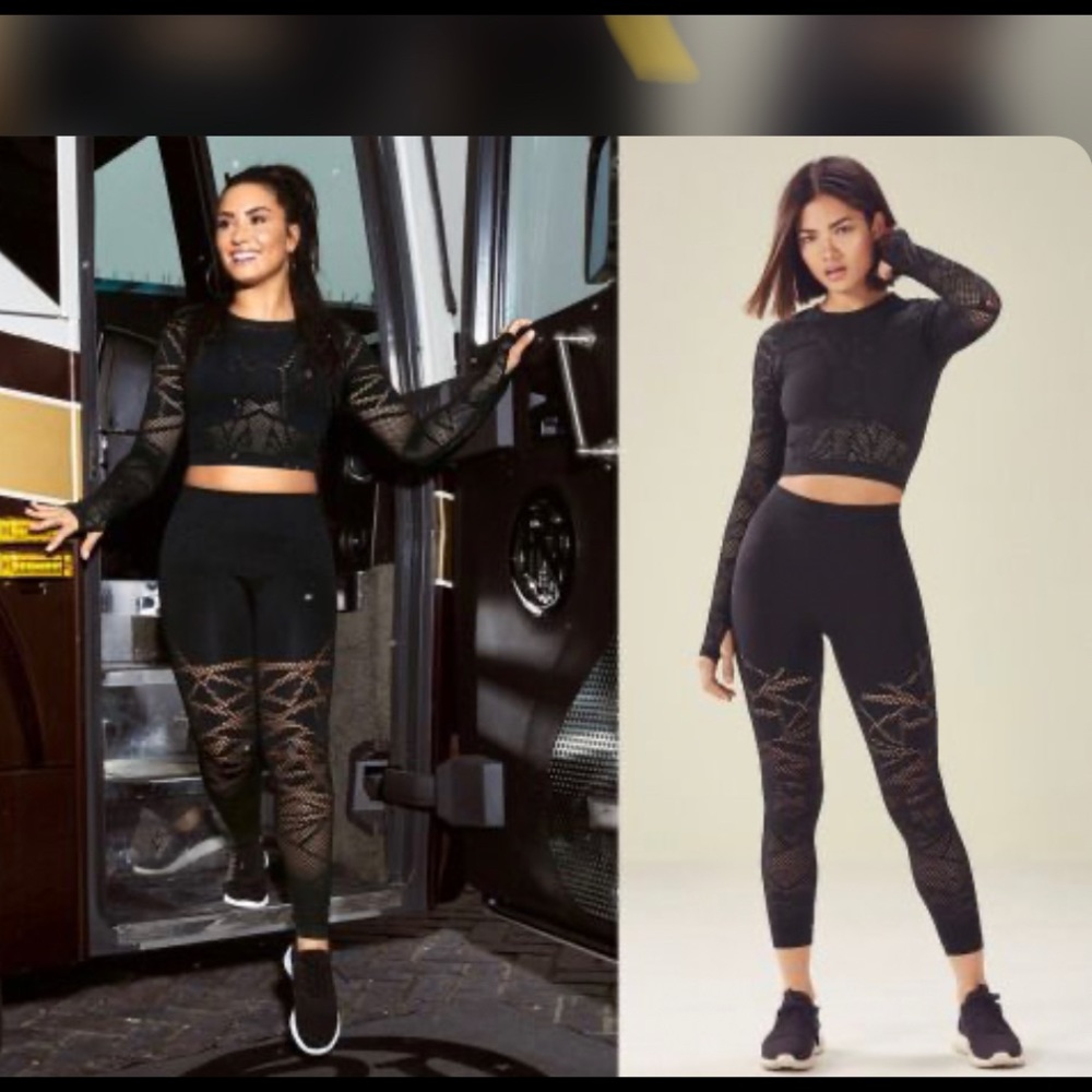 LEGGINGS WITH LASER DETAILING